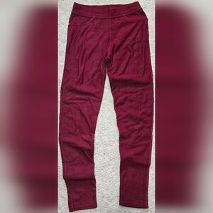 SOHO Apparel Leggings One Size Red 2 fake pockets